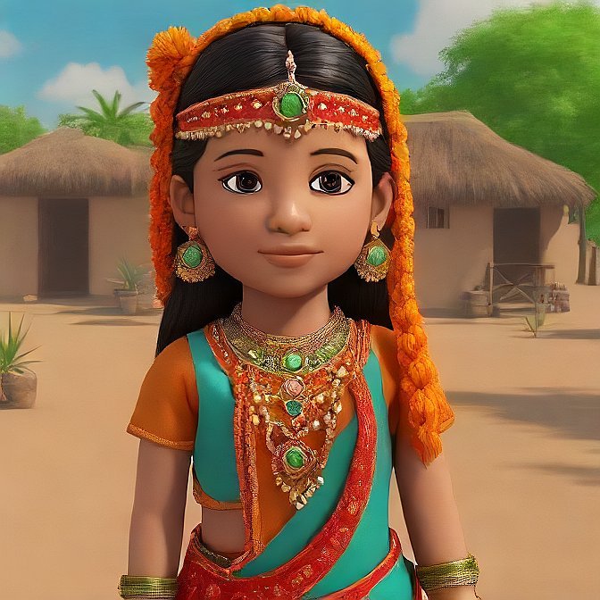 3D cartoon character art